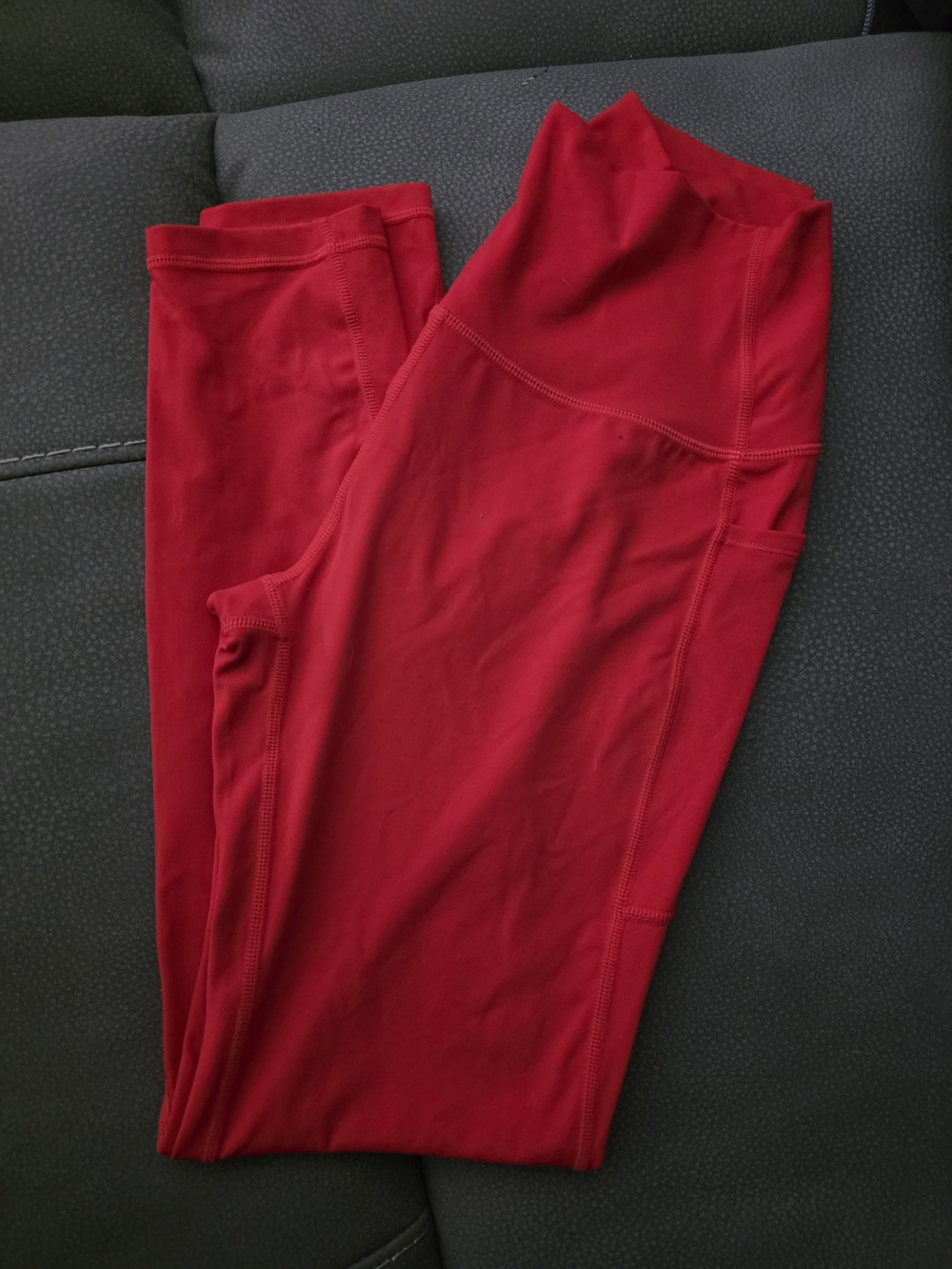 High-Waist Red Active Leggings for Women Never Worn